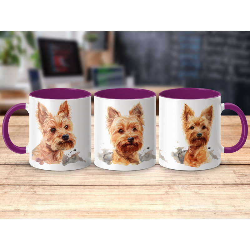 Ceramic Coffee Mug, 1, Purple
