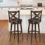 Tabouret de bar et de comptoir pivotant Woosley-1349622079