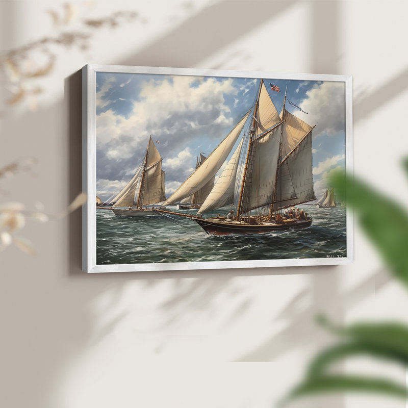Série nautique CCXXX, 8" H x 10" W, White