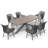 Outdoor 6-person Dining Set With Cushions-234522192-234522199