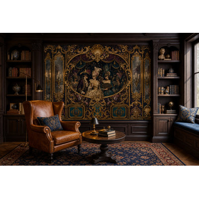 Masquerade Ball Wallpaper Baroque Rococo Wall Mural