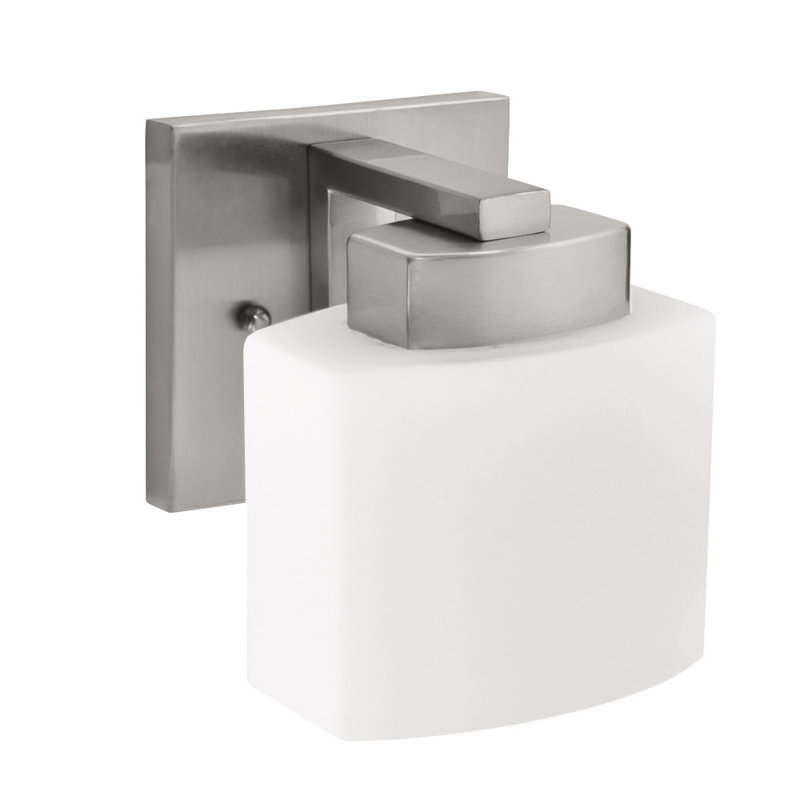 Éclairage pour meuble-lavabo à intensité variable Adelie, Nickel satiné, 1