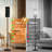  68.5" Standing Floor Lamp Luxury Geometric Hexagon Gold Leaves Dark Marble Dimmable Metal Pole Lamp with Linen Lampshade LED Bulb Included