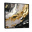 Rêves d'abondance noir et or I - art mural abstrait pour salon-559708426-559708422