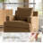 Lucie Slipcovered Swivel Chair-1411476155