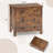 2 Pcs 3-drawer Dresser With Convenient Handles Smooth Slide Rails Accent Table-1575034154