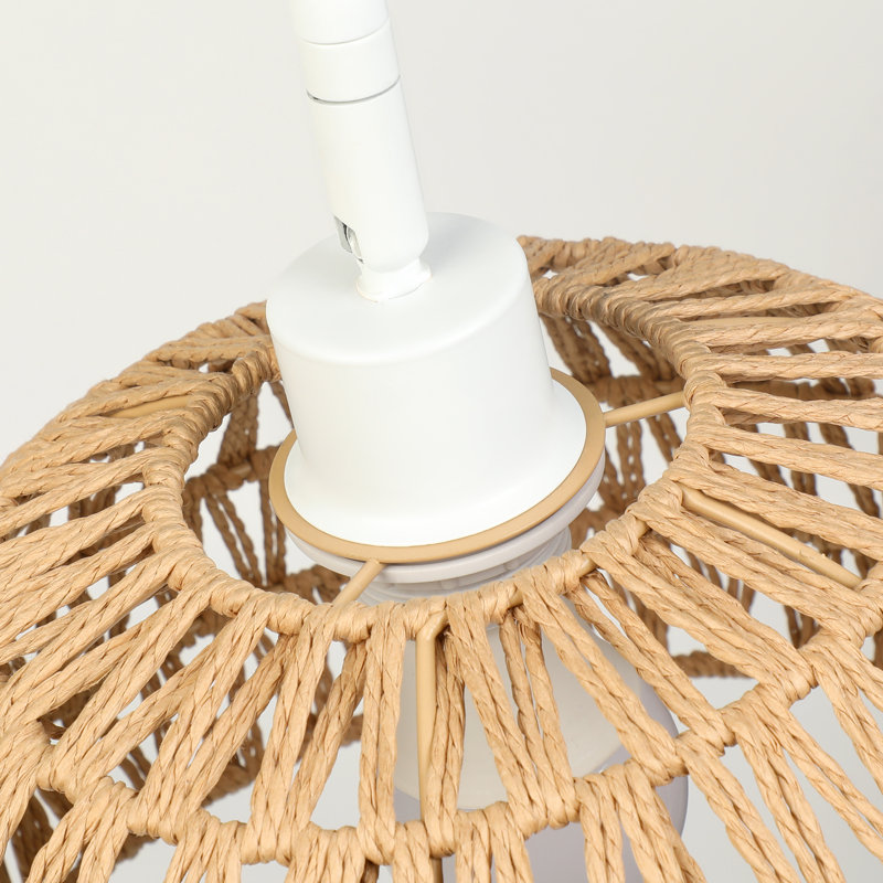Ensemble de 2 lampes sur pied en rotin arqué et arqué Aarzo (ensemble de 2), Blanc