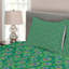 Adinath Green/Orange Microfibre Bedspread Set-1134726961