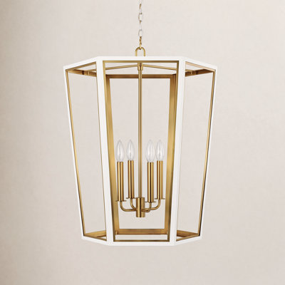 4 - Light Dimmable Lantern Chandelier