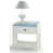 Distressed White/Light Blue