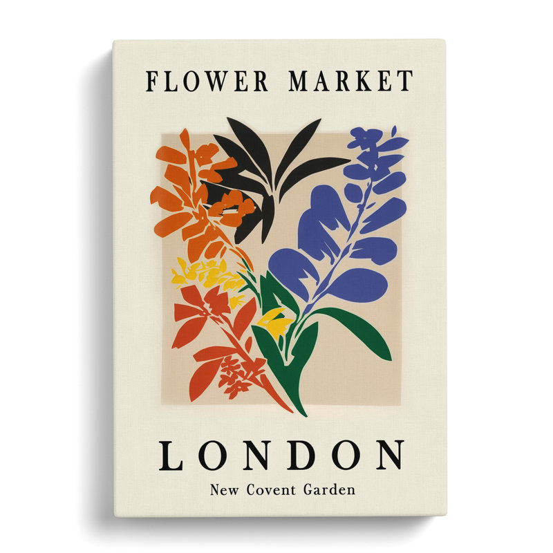 London Flower Market Exhibition No.2 - Wrapped Canvas, 50cm H x 35cm W x 3cm D