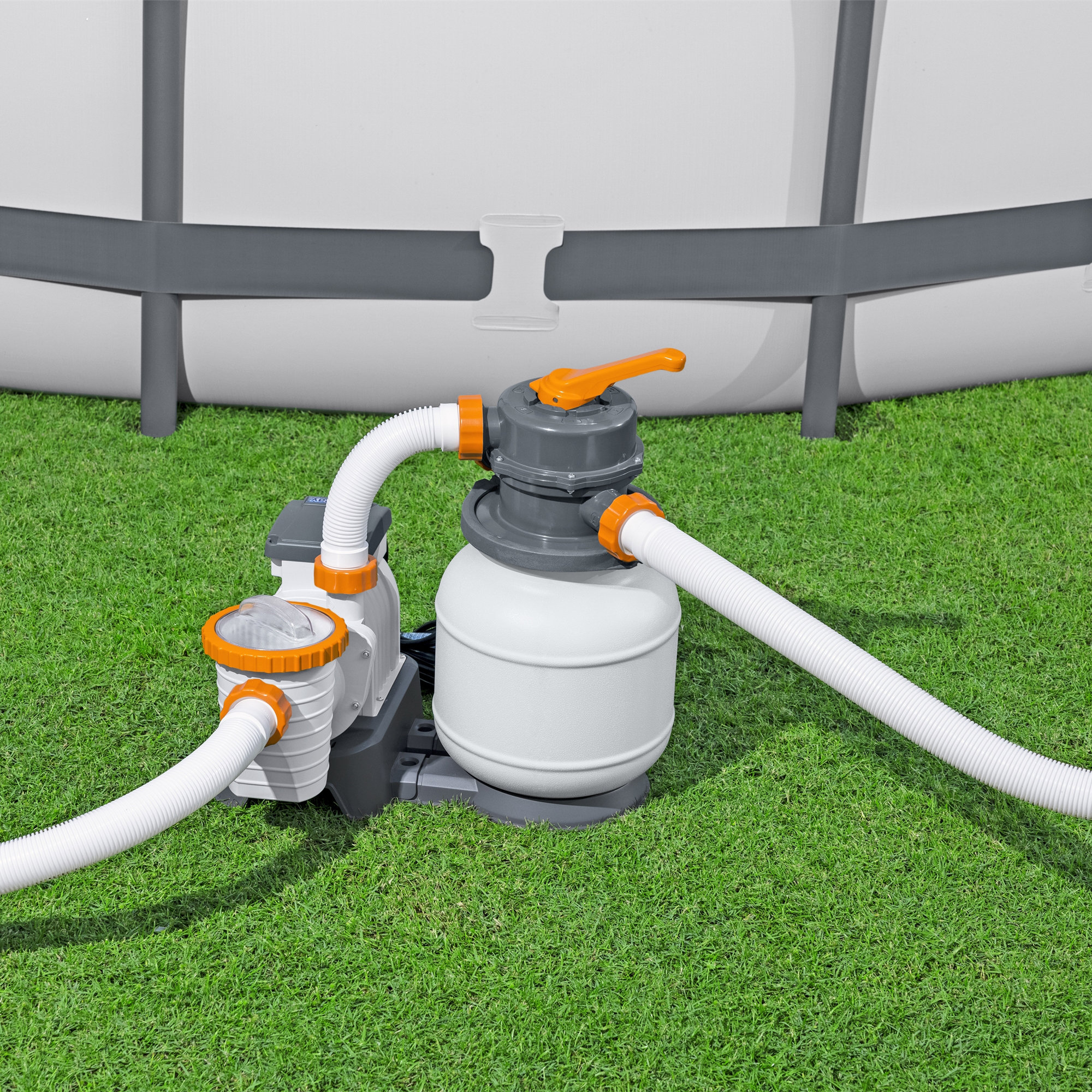 Bestway 58498E Flowclear 1500 Gallon Sand Filter Pump for Above Ground