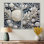 Fleurs de corail gris - impressions sur toile grises