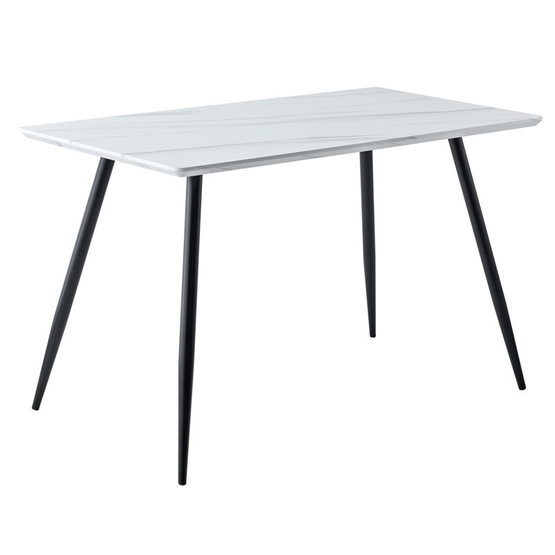 Hinshaw Metal Base Dining Table, 75cm H x 70cm W x 120cm L
