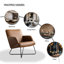 Averie Genuine Leather Designer Armchair-549114080
