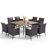 Mariana 8 - Person Wicker Patio Dining Set with Square Table , Cushions Included