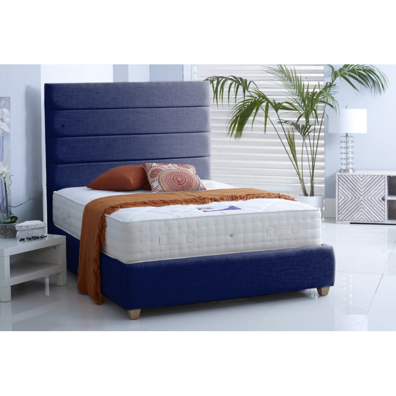 Upholstered Bed, Midnight Blue, Kingsize (5')