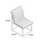 Chaise d'appoint rembourrée en acier inoxydable Athens-1301241972-1213203037