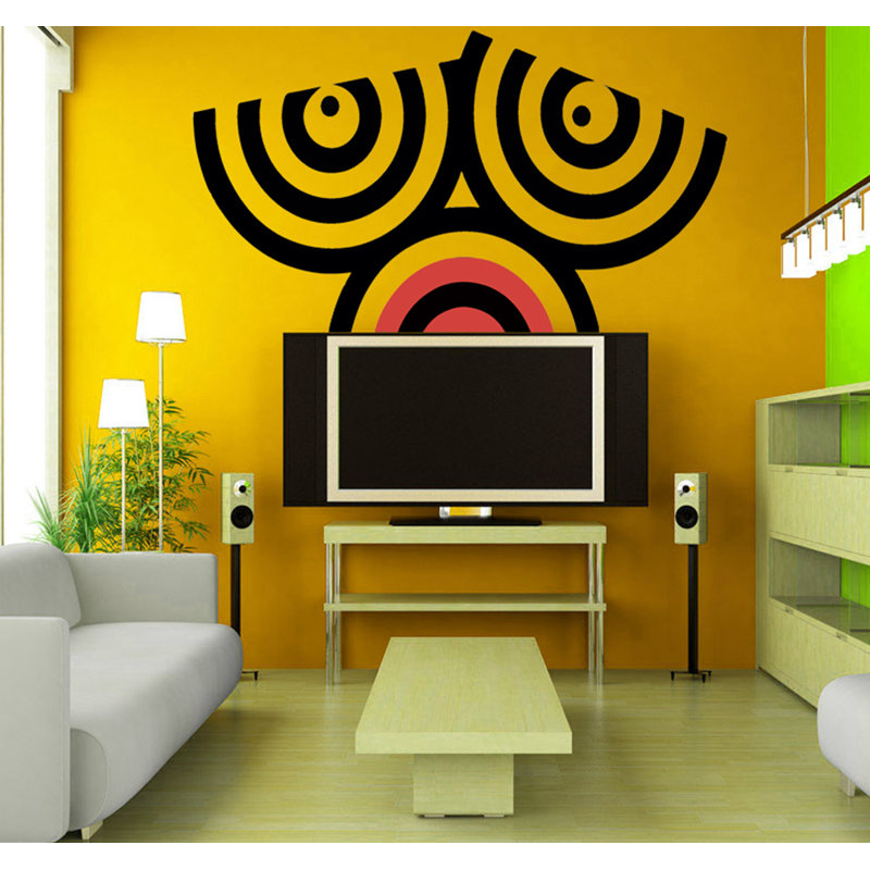 Adhésif décoratif arche arc-en-ciel adhésif abstrait autocollant mural Boho décalcomanies murales modernes amovibles pelez et collez-GD543