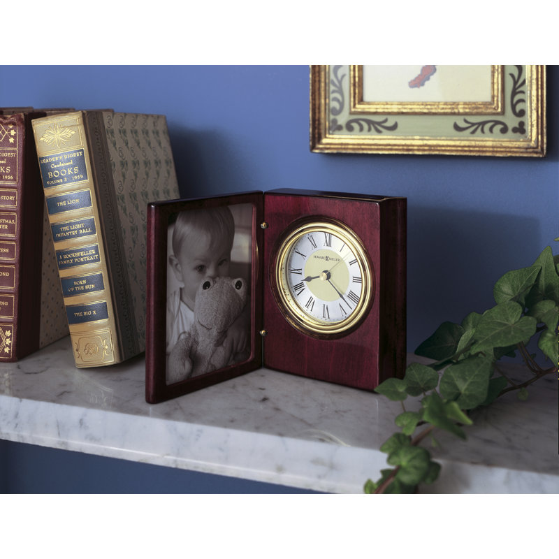 Portrait Book Table Clock
