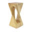 Table d'appoint d'extérieur avec forme torsadée, béton léger, texture semblable au bois pour le patio et le balcon-404024877