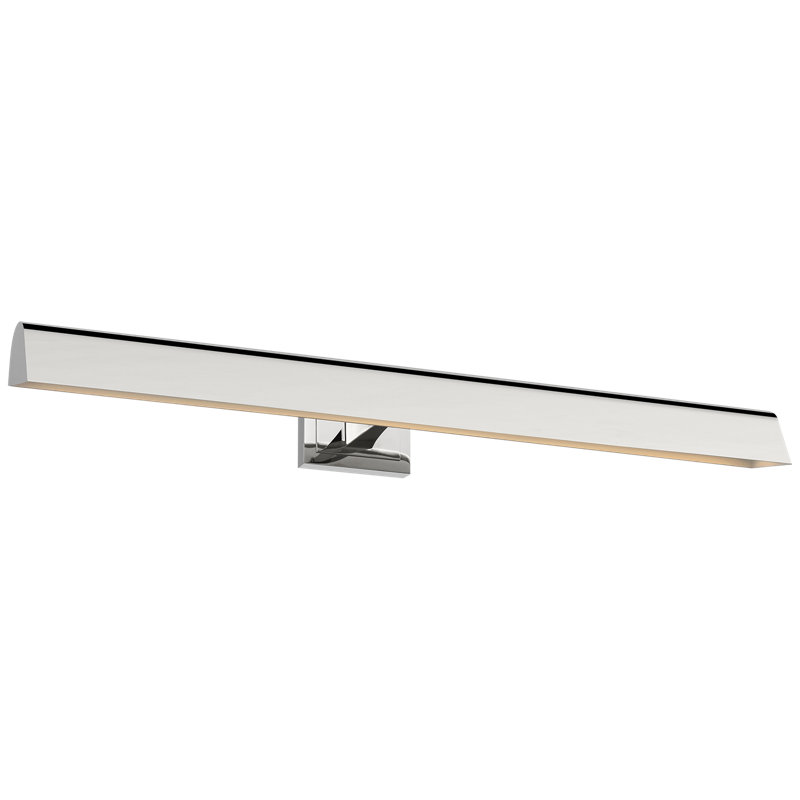 Aerin Dimmable LED Wall Mount Picture Light, Polished Nickel, 2800 Lumens, 2.75" H x 30" W x 8.25" D