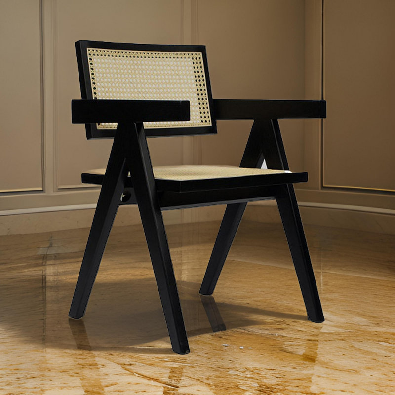 Cavaco Ash Dining Chair, Black/Natural
