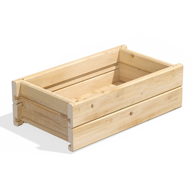 Boîte à fleurs en bois, H 7 po x l 21 po x P 11 po
