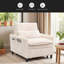 Fauteuil confortable pour petit appartement avec balcon et canapé-lit-202584205
