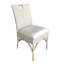 Chaise d'appoint Dareese en blanc délavé-686113024
