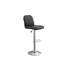 Tabouret de bar en similicuir noir