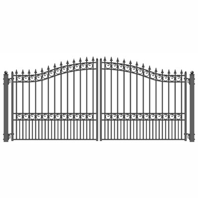 Steel Dual Swing Driveway Gate - LONDON Style 