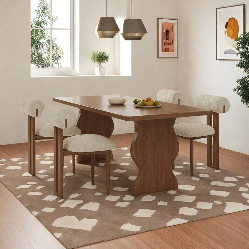 Ensemble de table et chaises de style moderne, H 29,52 po x L 62,99 po x l 31,49 po