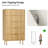 5 Drawer Fluted Dresser for Bedroom, Modern Wood Chest of Drawers with Handles for Closet Storage-609909430