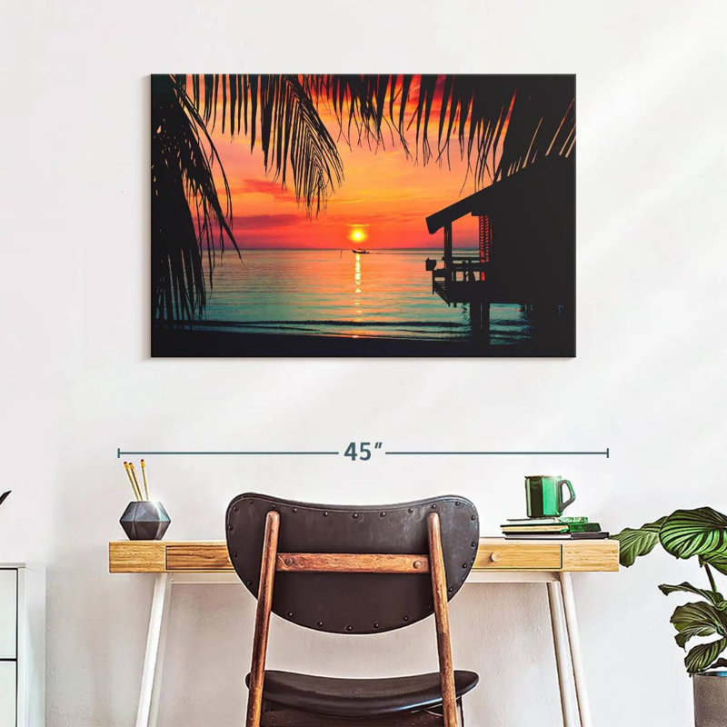 Gillard Roatan coucher de soleil Gillard, H 26 po x l 39 po