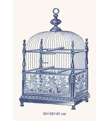 Ornate Bird Cage J Graphic Art