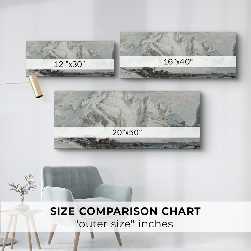 Landscape Series-CCXCI- Gallery Wrapped Canvas -Ready to Hang, 12" H x 30" W