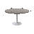 Heatherton Round Metal Base Dining Table-1753726252