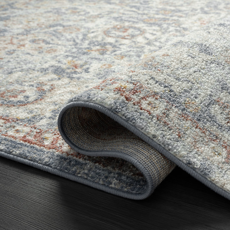 Gerzon Floral Indoor Rug, Rectangle 6' x 9'