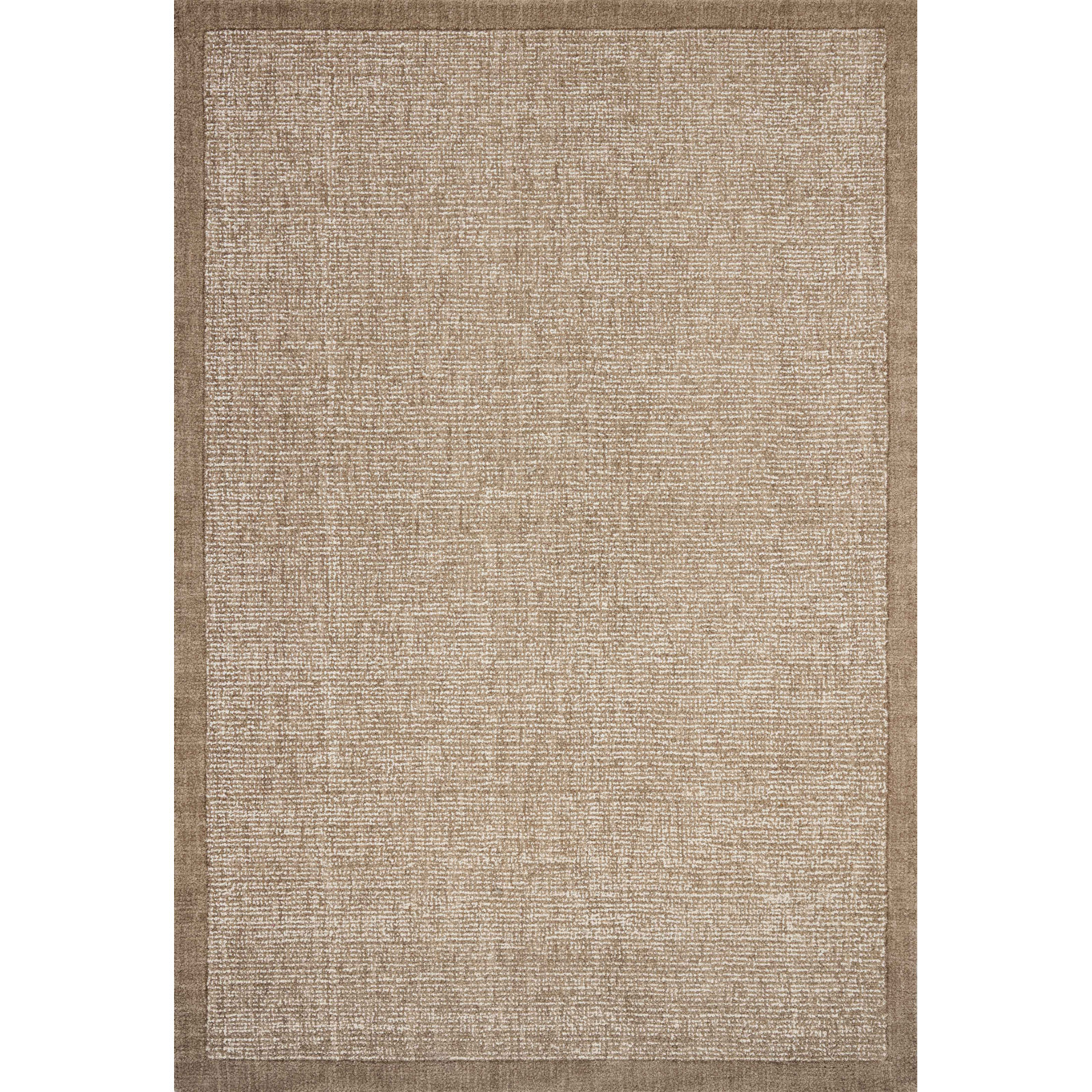 Henley Ivory / Brown Area Rug, Rectangle 3'6" x 5'6"