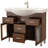 Brazzell 39.8 " W Freestanding Standard Free Standing 1 Single Vanity Bathroom Vanity With Ceramic Top