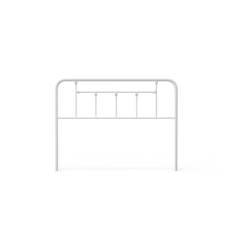 Baywin Steel Metal Slat Headboard, Full, White