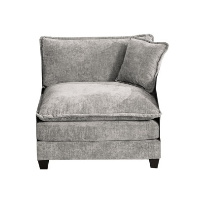 Fauteuil sans accoudoirs, fauteuil en chenille nuage à assise profonde