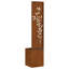Garden Privacy Screen Floral 32 X 140 Cm Weathering Steel-361451743