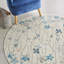 Tapis à motif floral ivoire Zaizi-87129202
