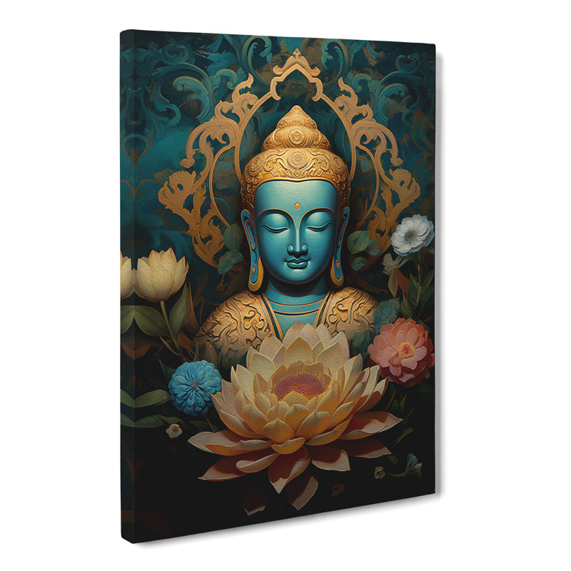 Buddha Victorian - Wrapped Canvas Print, 50cm H x 35cm W x 3cm D