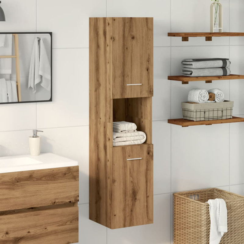 Humayd Linen Cabinet, Artisan Oak