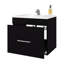 Meuble-lavabo flottant à un seul tiroir au fini, 20,5 po x 23,2 po x 17,3 po, panneau de particules, convient à la rénovation-1127502456