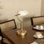 Banker's Table Lamp Desk Lamp With Antique Bronze Tone Base, Glass Shade And Pull Rope Switch For Home Office, Living Room, Bedroom, Dining Room-1488382361