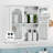 22*23in Translucent Double-Door Medicine Cabinet-1961115058